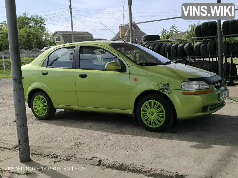 Седан Chevrolet Aveo 2005 1.5 л. Ручна / Механіка обл. Дніпропетровська, Марганець - Фото 1/5