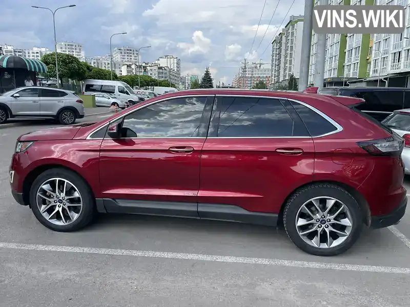 Позашляховик / Кросовер Ford Edge 2016 3.5 л. Автомат обл. Київська, Вишневе - Фото 1/19