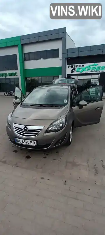 Мікровен Opel Meriva 2011 1.69 л. Ручна / Механіка обл. Волинська, Нововолинськ - Фото 1/13