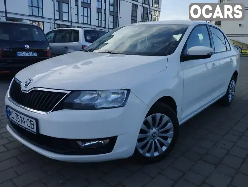 Ліфтбек Skoda Rapid 2018 1.6 л. Ручна / Механіка обл. Волинська, Луцьк - Фото 1/12