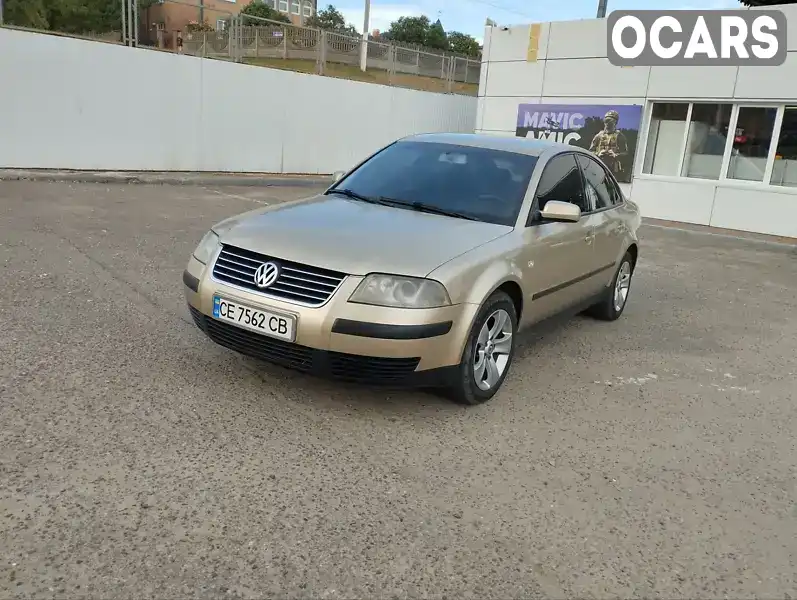 Седан Volkswagen Passat 2001 1.9 л. Ручная / Механика обл. Черновицкая, Черновцы - Фото 1/17