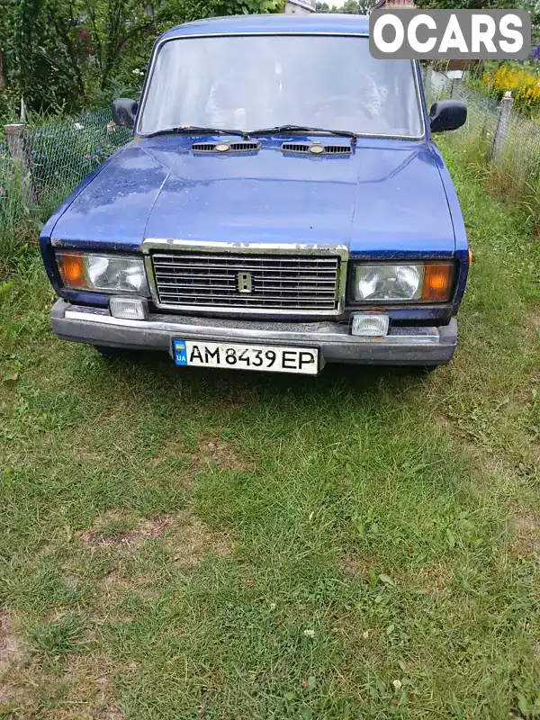 Седан ВАЗ / Lada 2107 1984 1.45 л. Ручна / Механіка обл. Житомирська, Звягель - Фото 1/11