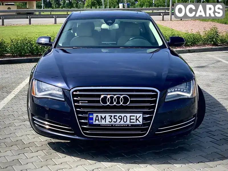 Седан Audi A8 2013 3 л. Автомат обл. Житомирська, Житомир - Фото 1/21