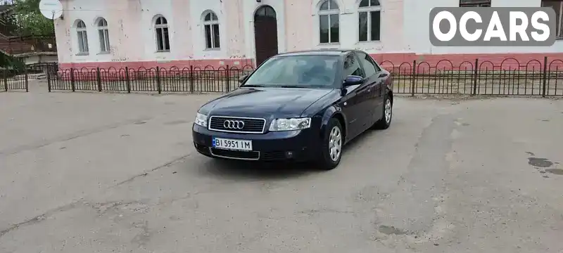 Седан Audi A4 2003 2 л. Ручна / Механіка обл. Полтавська, Горішні Плавні (Комсомольськ) - Фото 1/9