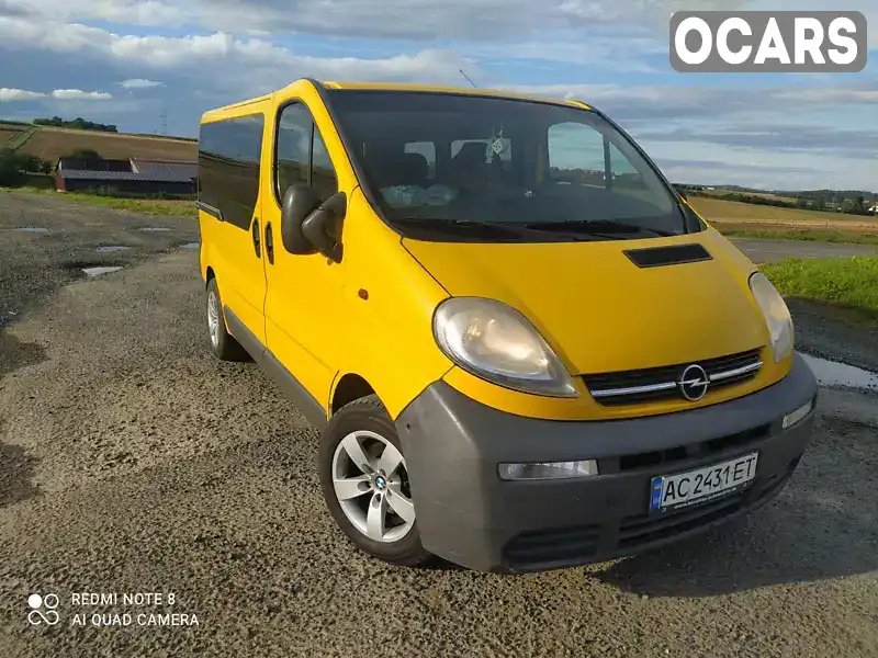 Мінівен Opel Vivaro 2004 1.87 л. Ручна / Механіка обл. Волинська, Ратне - Фото 1/5