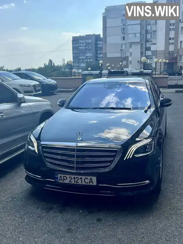 Седан Mercedes-Benz S-Class 2018 3.99 л. Автомат обл. Запорожская, Запорожье - Фото 1/21