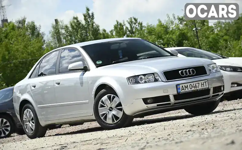 Седан Audi A4 2004 1.6 л. Ручна / Механіка обл. Житомирська, Бердичів - Фото 1/21