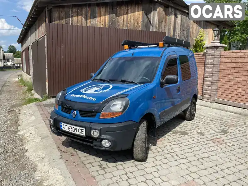 Мінівен Renault Kangoo 2004 1.9 л. Ручна / Механіка обл. Івано-Франківська, Надвірна - Фото 1/19