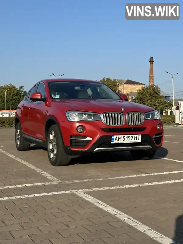 Позашляховик / Кросовер BMW X4 2017 2 л. Автомат обл. Житомирська, Житомир - Фото 1/21