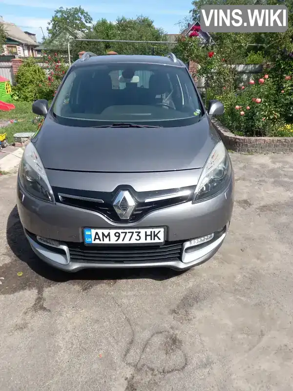 Мінівен Renault Grand Scenic 2014 1.6 л. Ручна / Механіка обл. Житомирська, Житомир - Фото 1/9