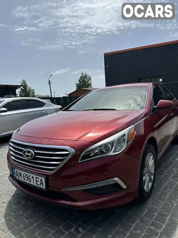 Седан Hyundai Sonata 2015 2.36 л. Автомат обл. Житомирська, Коростишів - Фото 1/21