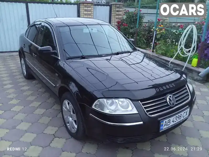 Седан Volkswagen Passat 2003 1.78 л. Ручна / Механіка обл. Вінницька, location.city.dzhuryn - Фото 1/12