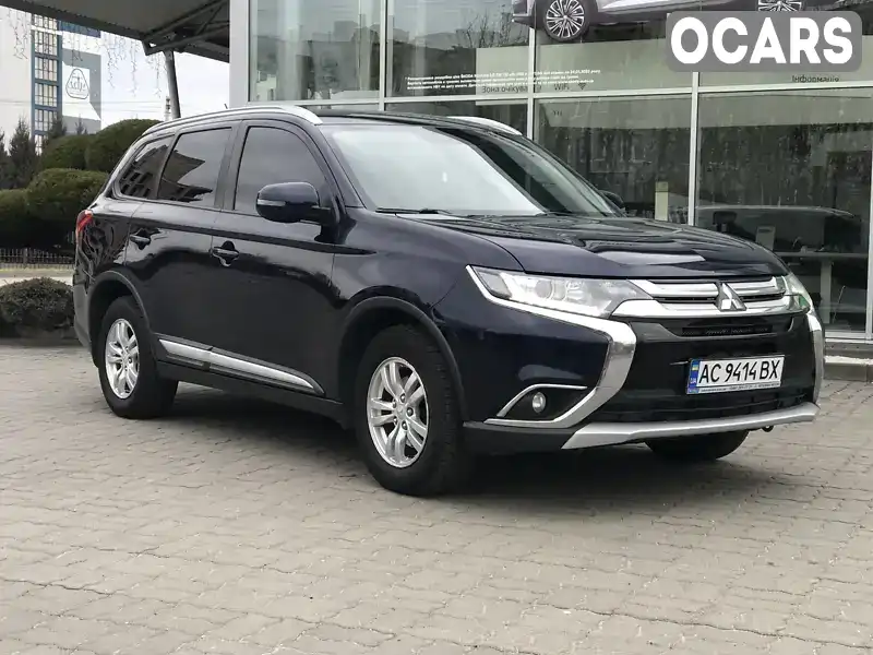 Позашляховик / Кросовер Mitsubishi Outlander 2016 2 л. Варіатор обл. Волинська, Луцьк - Фото 1/9