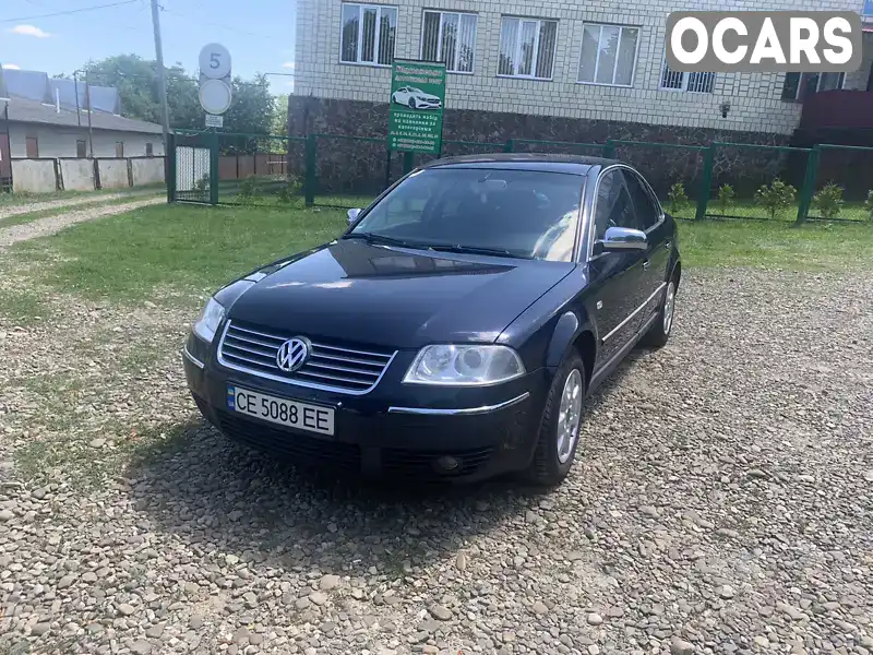 Седан Volkswagen Passat 2003 1.98 л. Ручна / Механіка обл. Чернівецька, Кіцмань - Фото 1/13