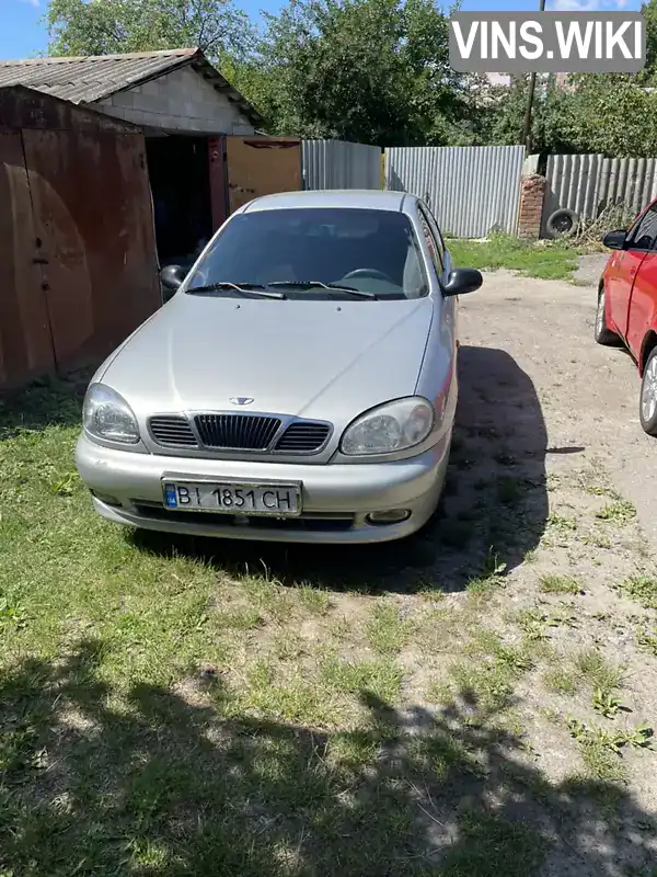 Седан Daewoo Lanos 2002 1.5 л. Ручна / Механіка обл. Полтавська, Полтава - Фото 1/13