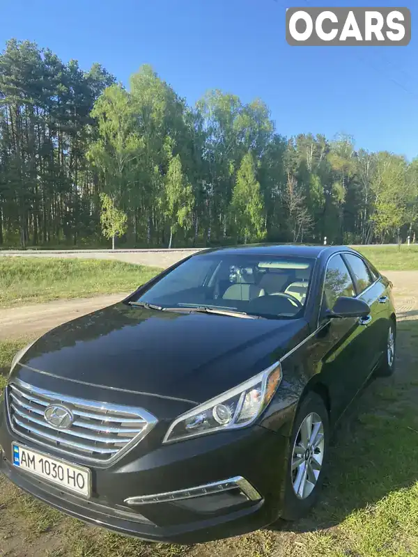 Седан Hyundai Sonata 2015 2.4 л. Автомат обл. Житомирська, Житомир - Фото 1/8