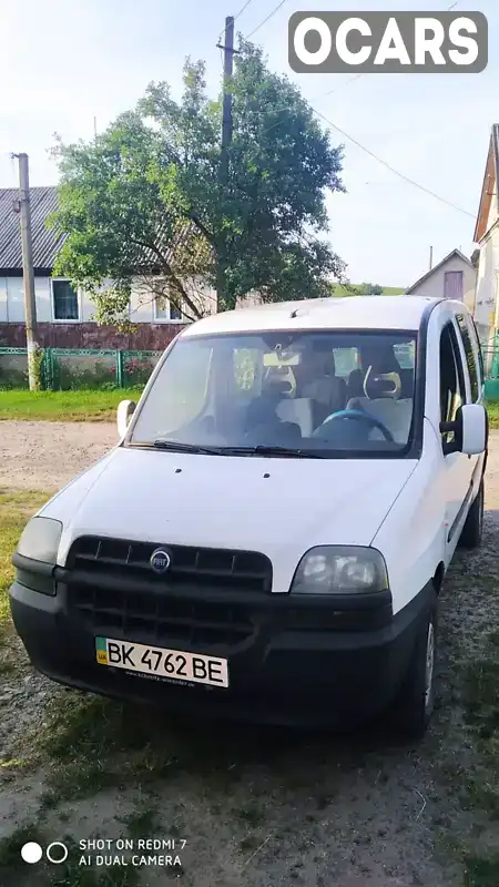 Мінівен Fiat Doblo 2003 1.9 л. Ручна / Механіка обл. Рівненська, Здолбунів - Фото 1/7