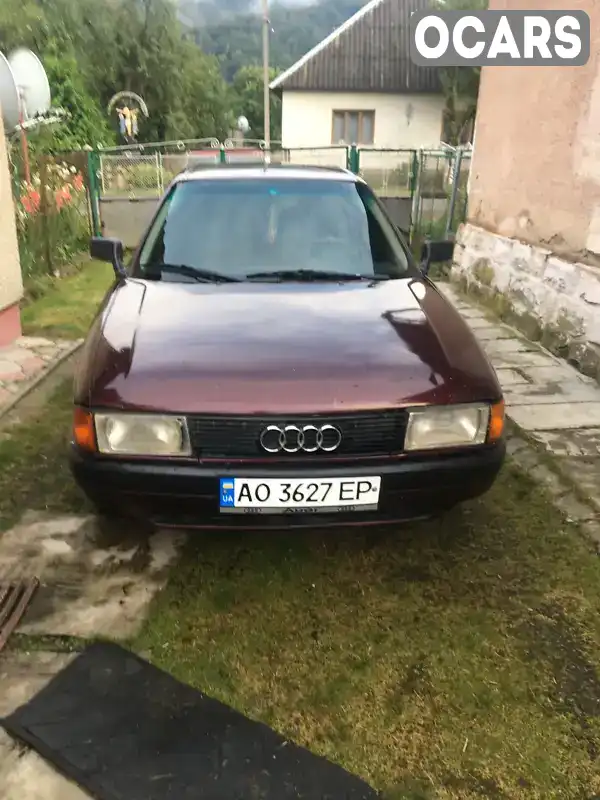 Седан Audi 80 1987 1.8 л. Ручна / Механіка обл. Закарпатська, Ужгород - Фото 1/9