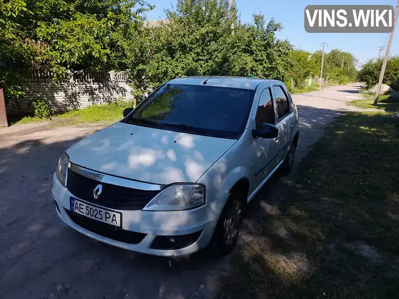 Седан Renault Logan 2012 1.39 л. Ручная / Механика обл. Днепропетровская, Днепр (Днепропетровск) - Фото 1/21