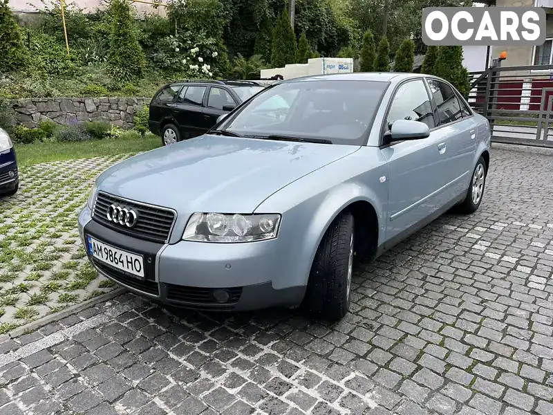 Седан Audi A4 2002 2 л. Автомат обл. Житомирська, Звягель - Фото 1/21