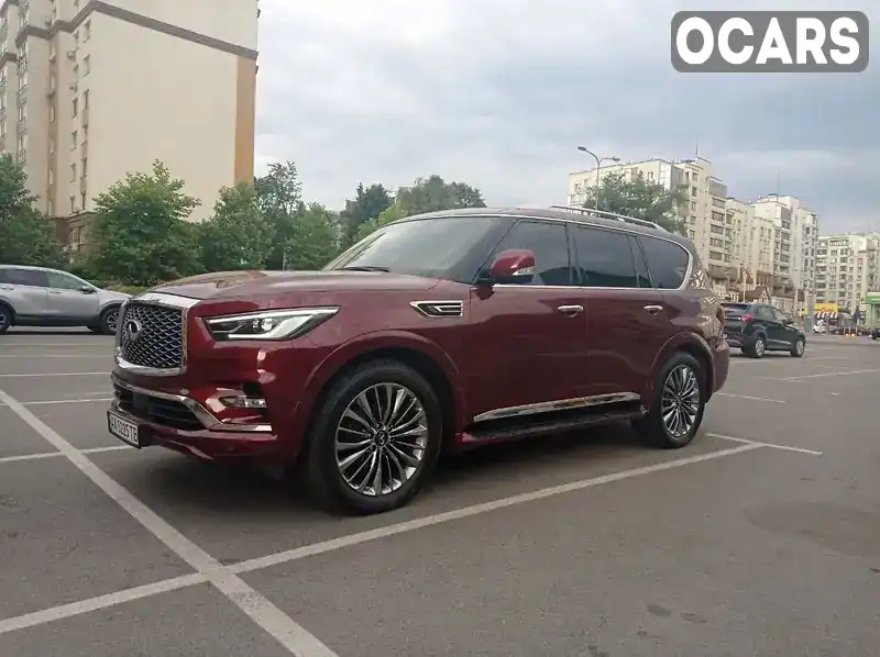 Позашляховик / Кросовер Infiniti QX80 2021 5.6 л. Автомат обл. Київська, Вишневе - Фото 1/19