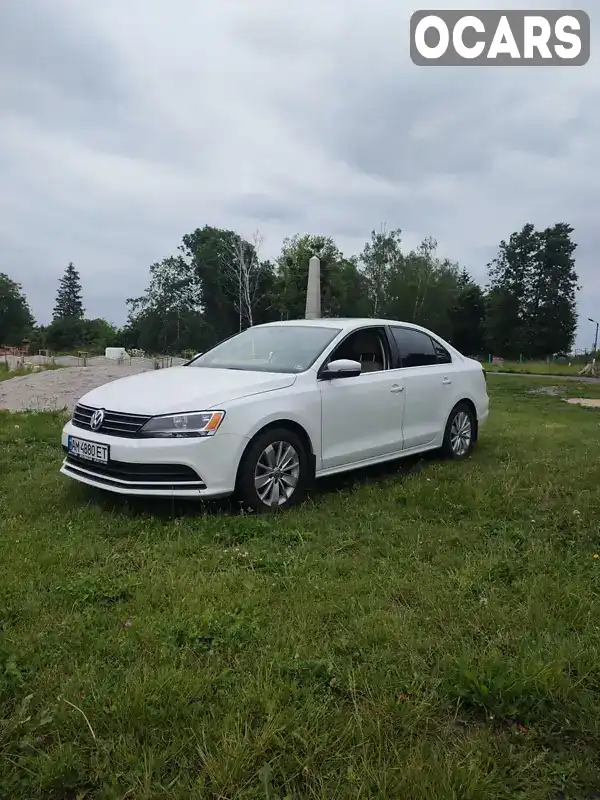 Седан Volkswagen Jetta 2016 1.4 л. Автомат обл. Житомирська, location.city.kornyn - Фото 1/6