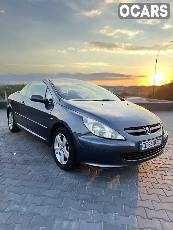 Кабріолет Peugeot 307 2004 1.59 л. Ручна / Механіка обл. Чернівецька, Чернівці - Фото 1/21