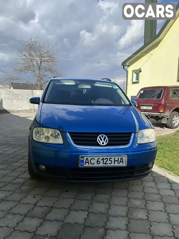 Минивэн Volkswagen Touran 2005 1.97 л. Ручная / Механика обл. Волынская, Старая Выживка - Фото 1/10