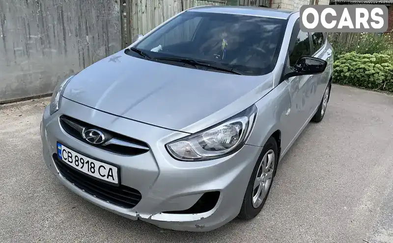 Седан Hyundai Accent 2012 1.4 л. Ручна / Механіка обл. Чернігівська, Чернігів - Фото 1/20