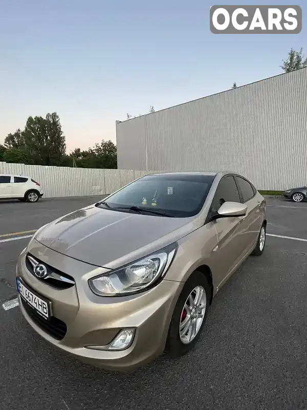 Седан Hyundai Accent 2012 1.4 л. Ручна / Механіка обл. Полтавська, Полтава - Фото 1/21