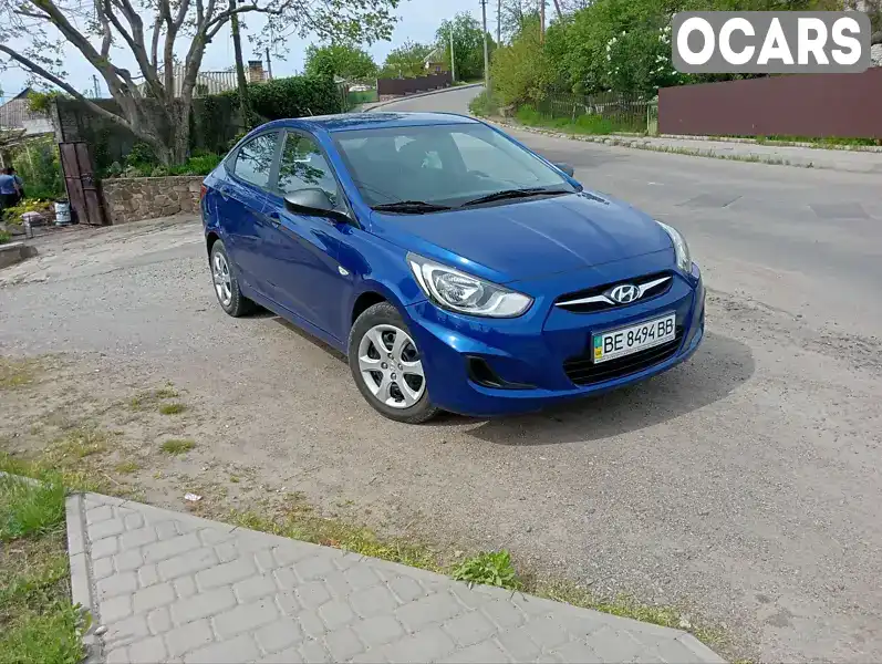 Седан Hyundai Accent 2012 1.4 л. Ручна / Механіка обл. Миколаївська, Первомайськ - Фото 1/7