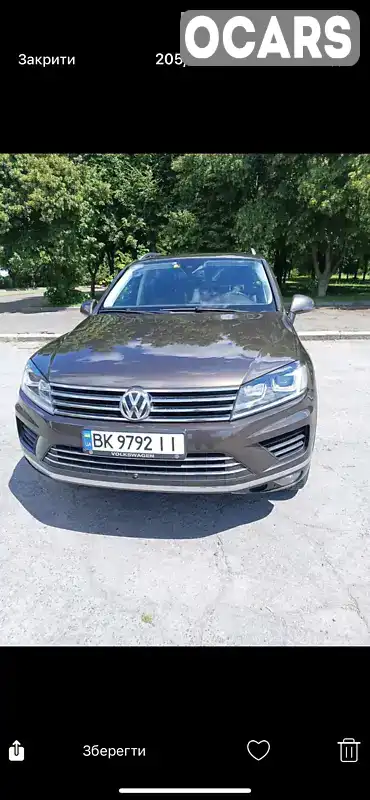 Позашляховик / Кросовер Volkswagen Touareg 2015 2.97 л. Автомат обл. Рівненська, Костопіль - Фото 1/21