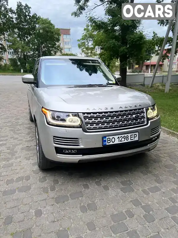 Позашляховик / Кросовер Land Rover Range Rover 2016 5 л. Автомат обл. Тернопільська, Заліщики - Фото 1/21