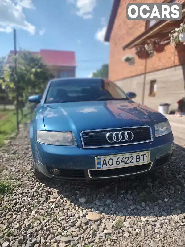 Седан Audi A4 2003 2 л. Ручна / Механіка обл. Закарпатська, Тячів - Фото 1/21