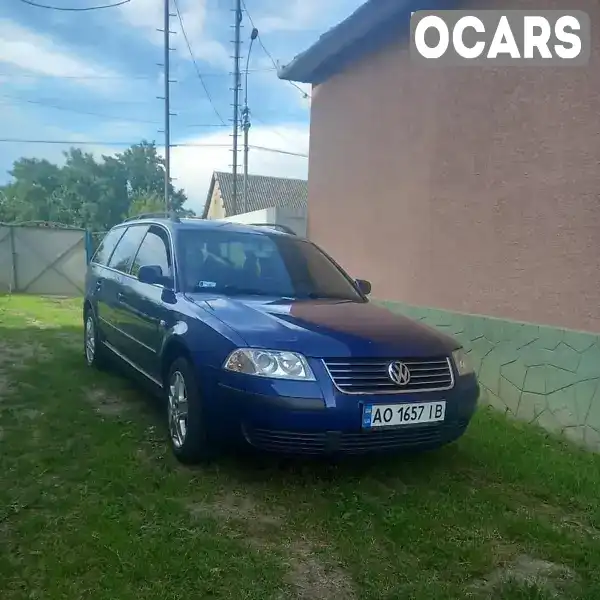 Універсал Volkswagen Passat 2001 1.9 л. Ручна / Механіка обл. Закарпатська, Мукачево - Фото 1/9