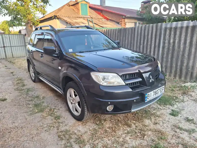 Позашляховик / Кросовер Mitsubishi Outlander 2007 2.4 л. Автомат обл. Полтавська, Полтава - Фото 1/13