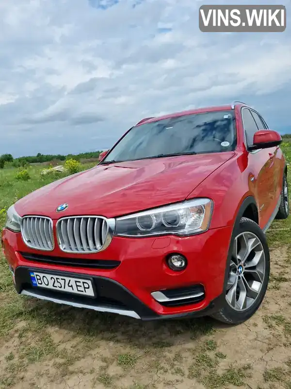 Позашляховик / Кросовер BMW X3 2015 2 л. Автомат обл. Тернопільська, Чортків - Фото 1/14