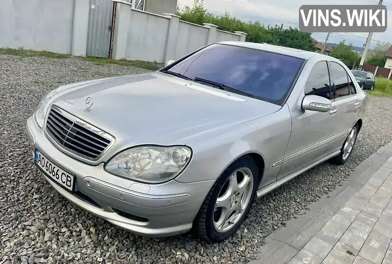 Седан Mercedes-Benz S-Class 2001 4.97 л. Автомат обл. Закарпатська, Ужгород - Фото 1/10