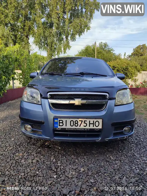 Седан Chevrolet Aveo 2006 1.5 л. Ручна / Механіка обл. Полтавська, Решетилівка - Фото 1/14