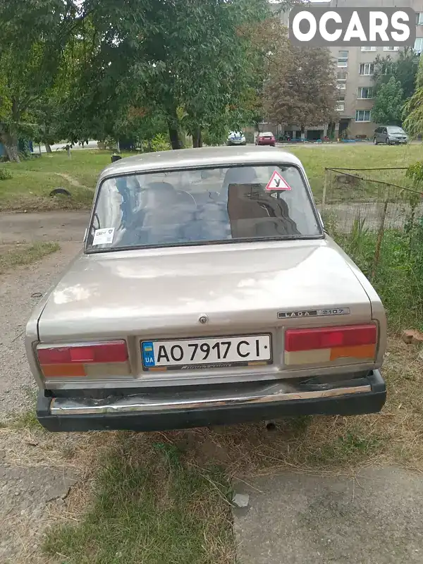 Седан ВАЗ / Lada 2107 1989 1.3 л. Ручна / Механіка обл. Закарпатська, Ужгород - Фото 1/5