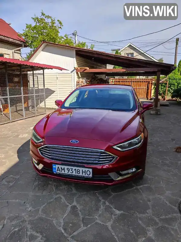 Седан Ford Fusion 2017 2 л. Автомат обл. Житомирська, Житомир - Фото 1/21