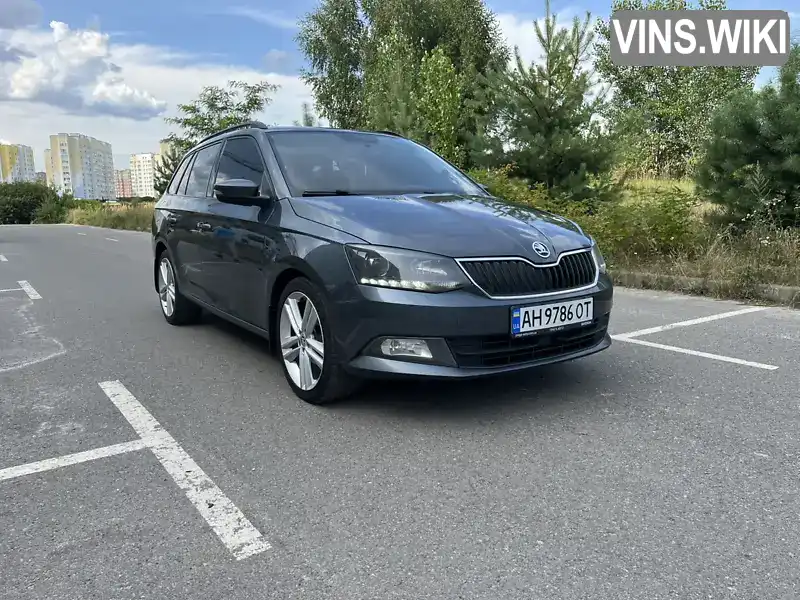 Універсал Skoda Fabia 2016 1.4 л. Ручна / Механіка обл. Київська, Вишневе - Фото 1/8