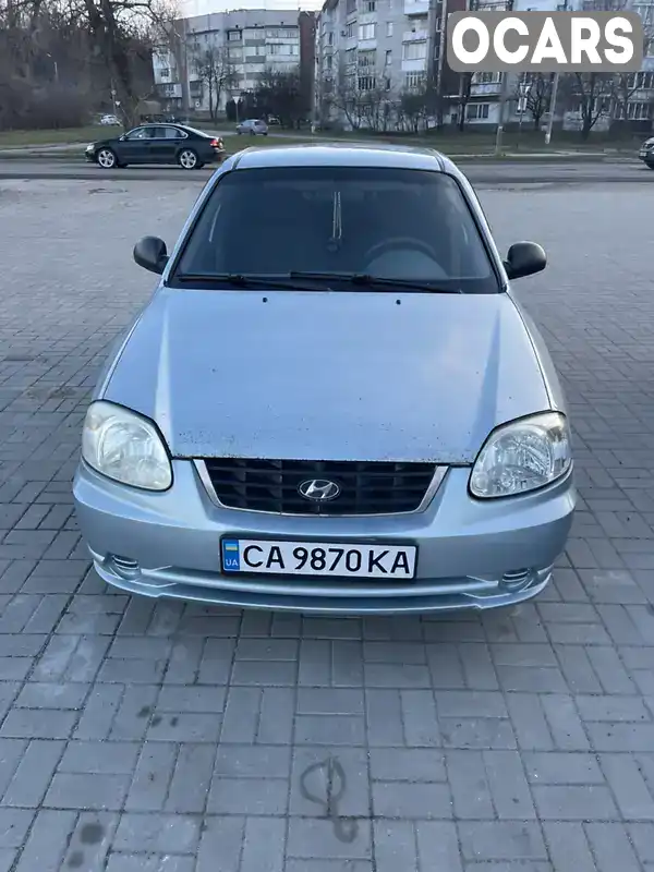 Седан Hyundai Accent 2005 1.34 л. Ручна / Механіка обл. Черкаська, Канів - Фото 1/6