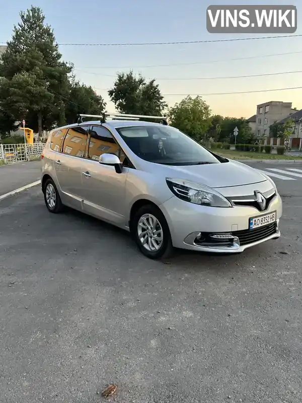 Мінівен Renault Grand Scenic 2014 1.5 л. Ручна / Механіка обл. Закарпатська, Мукачево - Фото 1/21