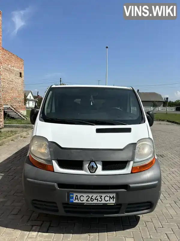 Мінівен Renault Trafic 2005 1.9 л. Ручна / Механіка обл. Волинська, Любомль - Фото 1/10