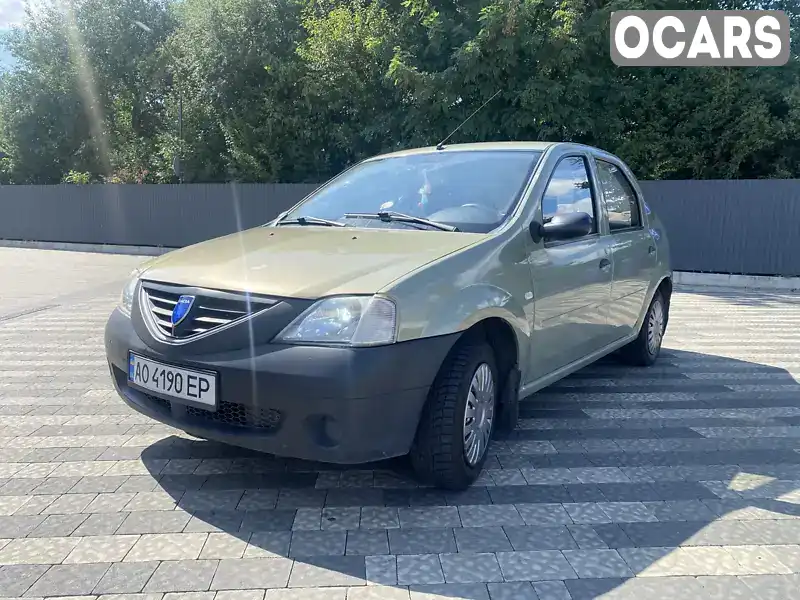 Седан Dacia Logan 2007 1.39 л. обл. Закарпатська, Ужгород - Фото 1/21