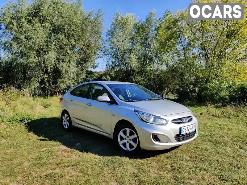 Седан Hyundai Accent 2013 1.4 л. Ручна / Механіка обл. Чернігівська, Чернігів - Фото 1/7