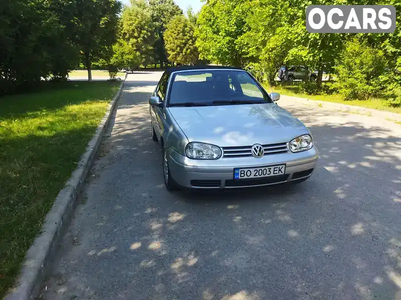 Кабріолет Volkswagen Golf 2001 2 л. Автомат обл. Тернопільська, Тернопіль - Фото 1/21