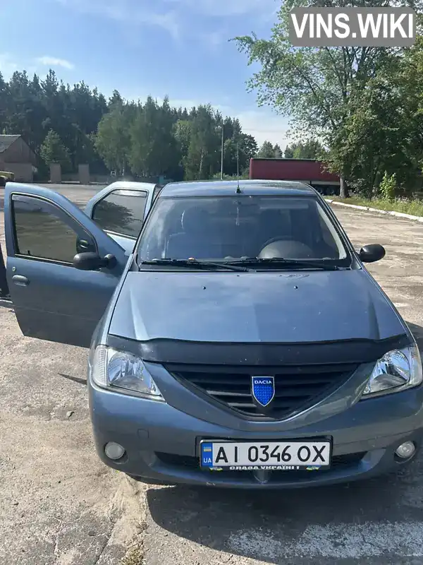 Седан Dacia Logan 2007 1.39 л. Ручна / Механіка обл. Київська, Іванків - Фото 1/19