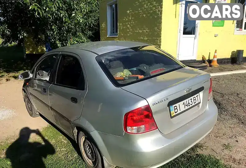 Седан Chevrolet Aveo 2004 1.5 л. Ручна / Механіка обл. Полтавська, Полтава - Фото 1/4